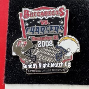 NFL Game Day Pin 2008 Raymond James Stadium Tampa Buccaneers San Diego Chargers